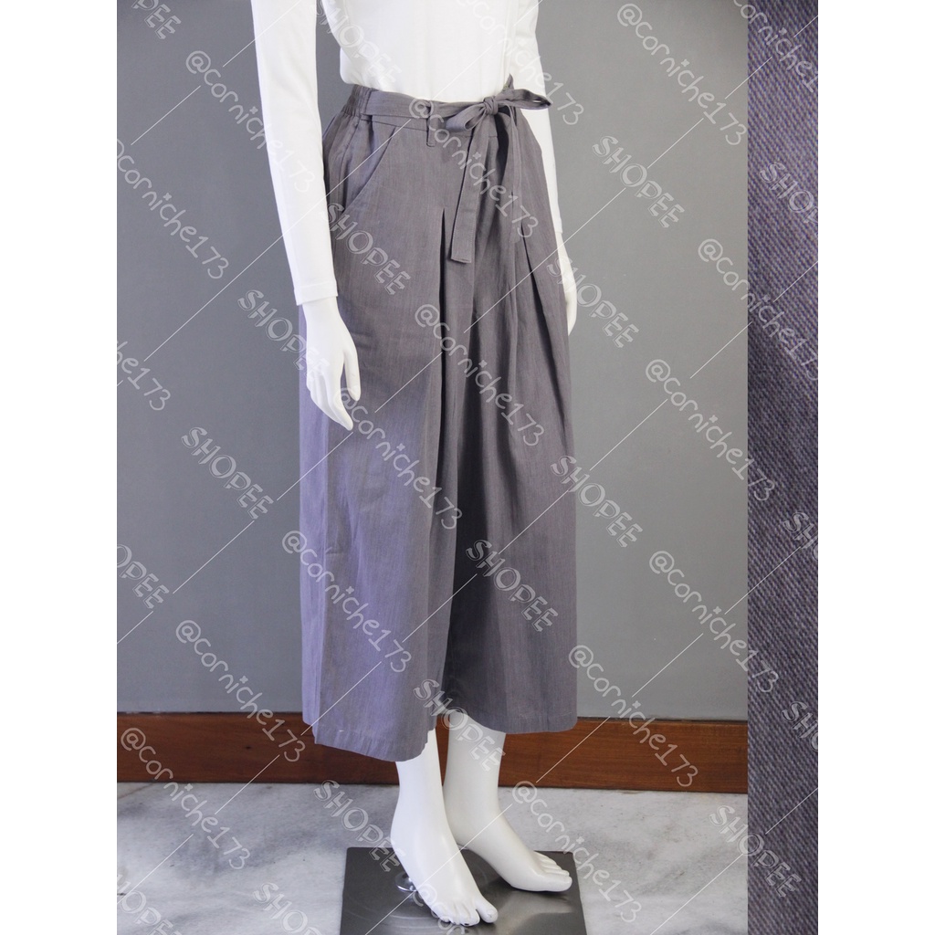 Corniche Flare Pants Grey - TH90169