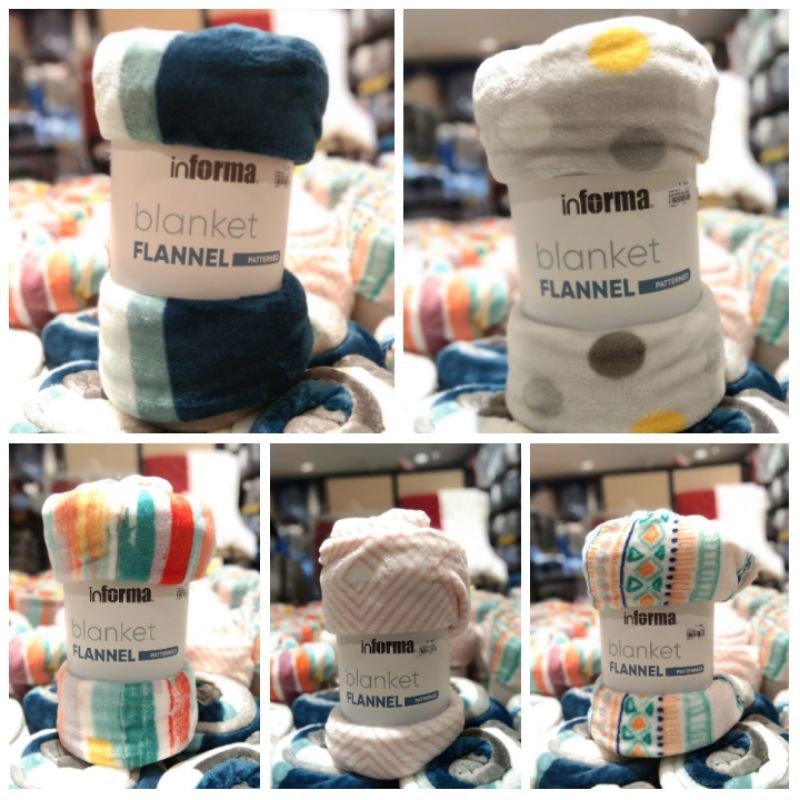 INFORMA FLANEL Blanket Selimut Flanel/Selimut Hangat/Selimut Hotel/Selimut Lembut