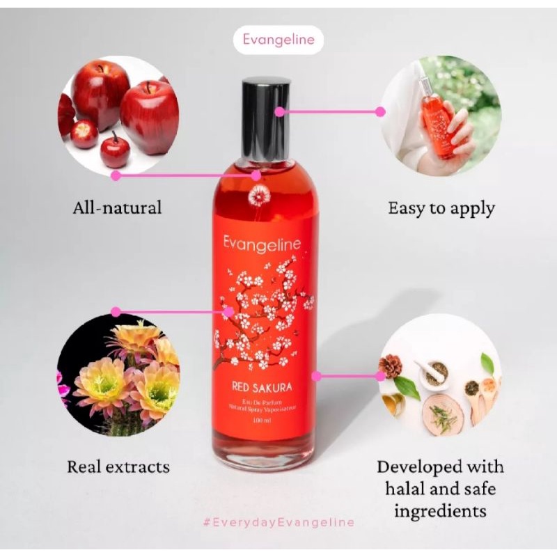 Evangeline- Sakura Red Sakura Eau De Parfum 100ml