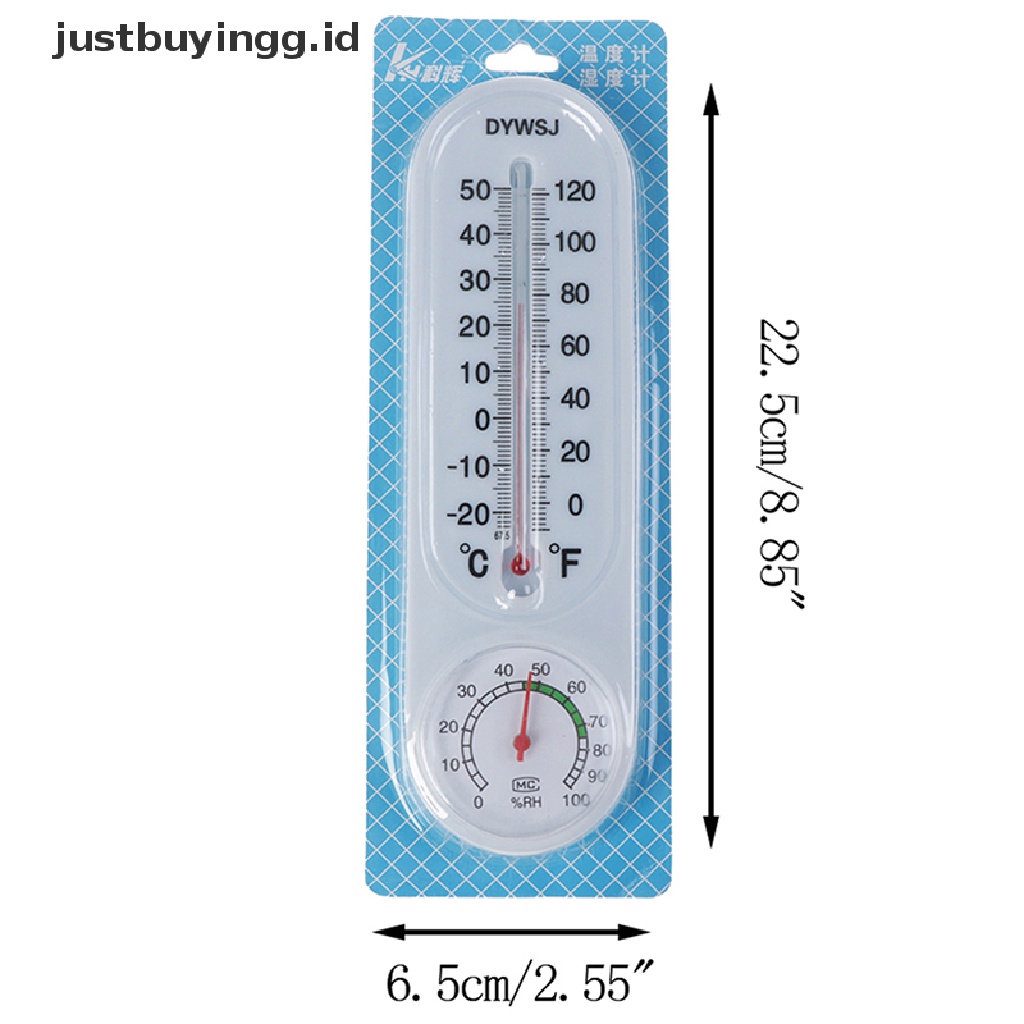 (Justbuyingg.Id) Termometer / Higrometer Analog Tempel Dinding Untuk Rumah