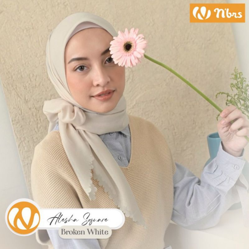 Alesha square hijab segi empat voal ultrafine by nibras hijab