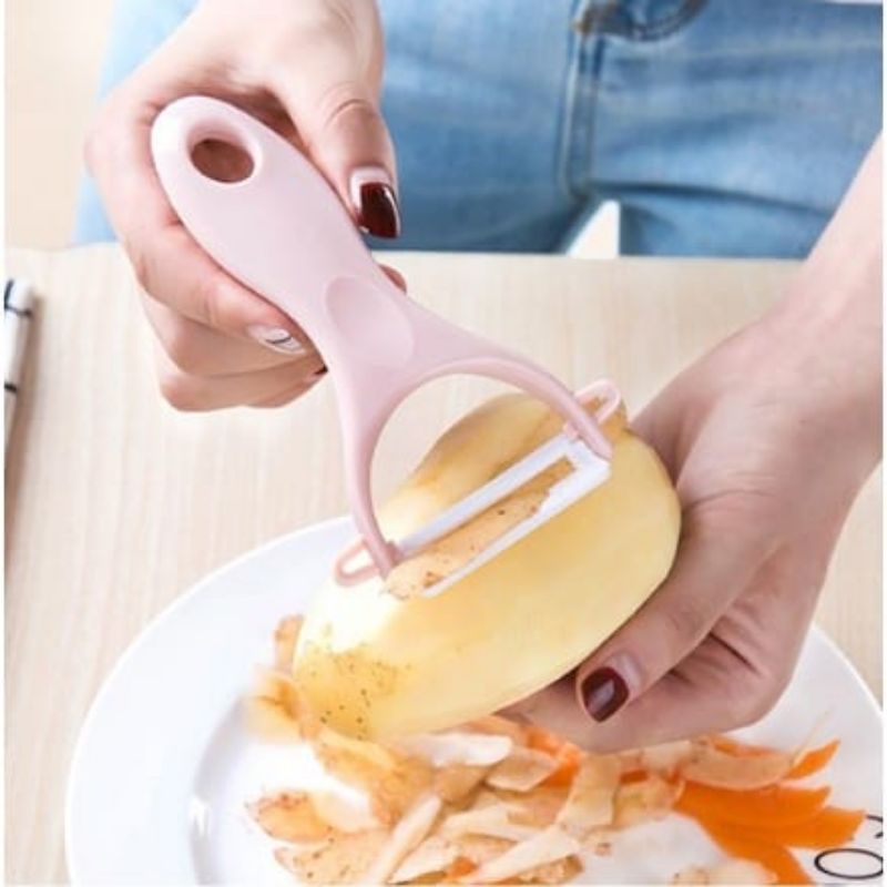 Pisau Pengupas Kulit Buah Sayuran / Peeler Knife Parutan Wortel Kentang Apel Alat Kupas Fruit Peeler