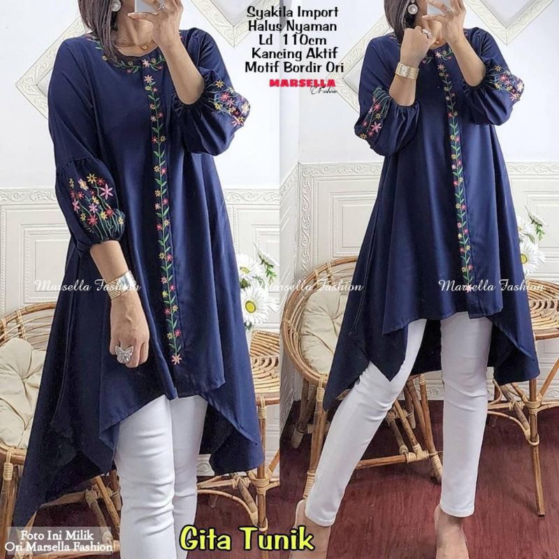 Gita tunik//Tunik//Tunik Wanita//Tunik Muslim//Tunik Daily//Tunik Wanita//Tunik Muslim