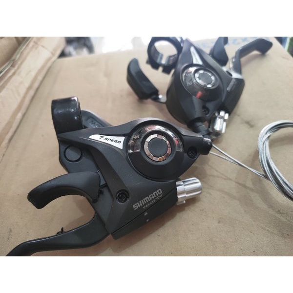 Shifter sepeda SHIMANO EF51 Handle Brake Rem 7 speed
