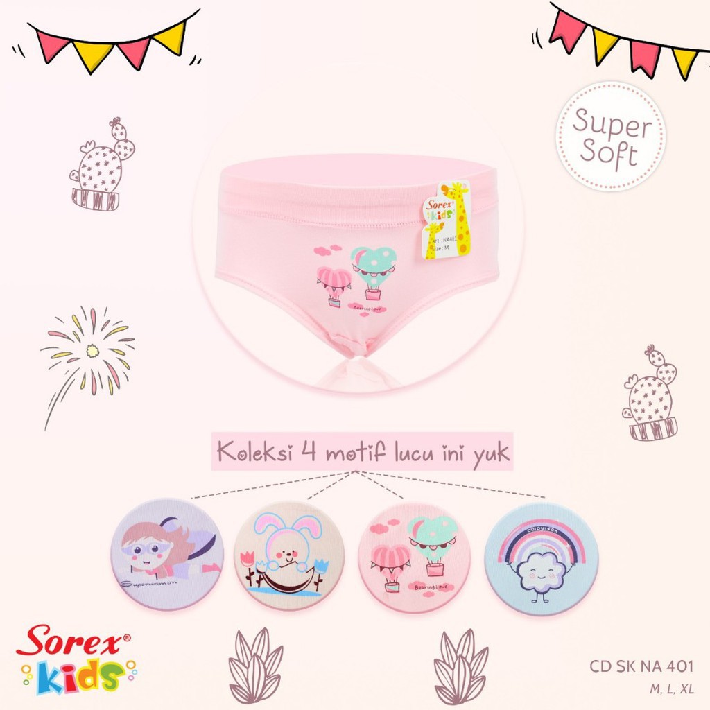 SOREX KIDS CD CELANA DALAM ANAK SK NA401 NA402