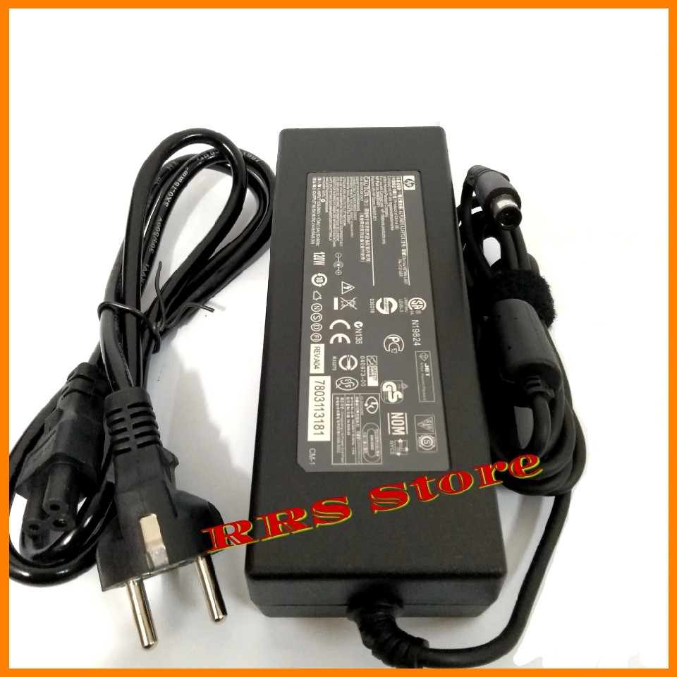 Original AC Adaptor HP-COMPAQ 18.5V 6.5A (7.4*5.0mm) 120W/PA-1121 BONUS KABEL POWER