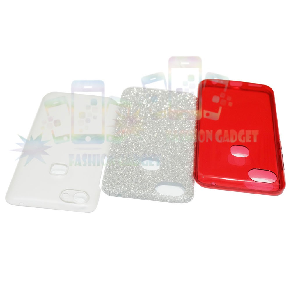 (Warna Pink/Merah) Sparkling Glitter Silikon Case Oppo A37 / Oppo F5 / Nokia 5 / Xiaomi Redmi Note 4 / Note 4x / Note 5A / 5A Pro / Motorola Moto C Plus / Moto G5s Plus Casing Bling / Silicone / Soft Case / Jelly Case / Kesing Kasing Sarung Hp