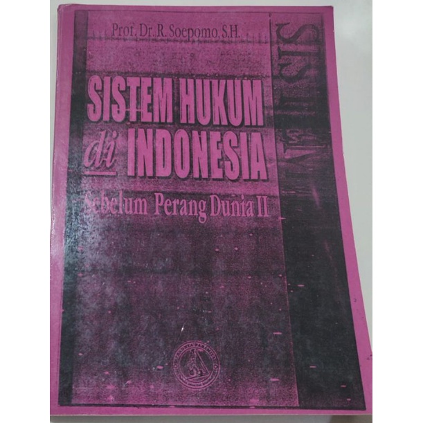 BUKU BEKAS FOTOCOPY, SISTEM HUKUM DI INDONESIA, JILID FOTOKOPIAN