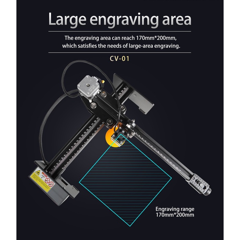 Mesin Laser Engraving Creality CV-01 Laser Dioda Diode Optimized Path