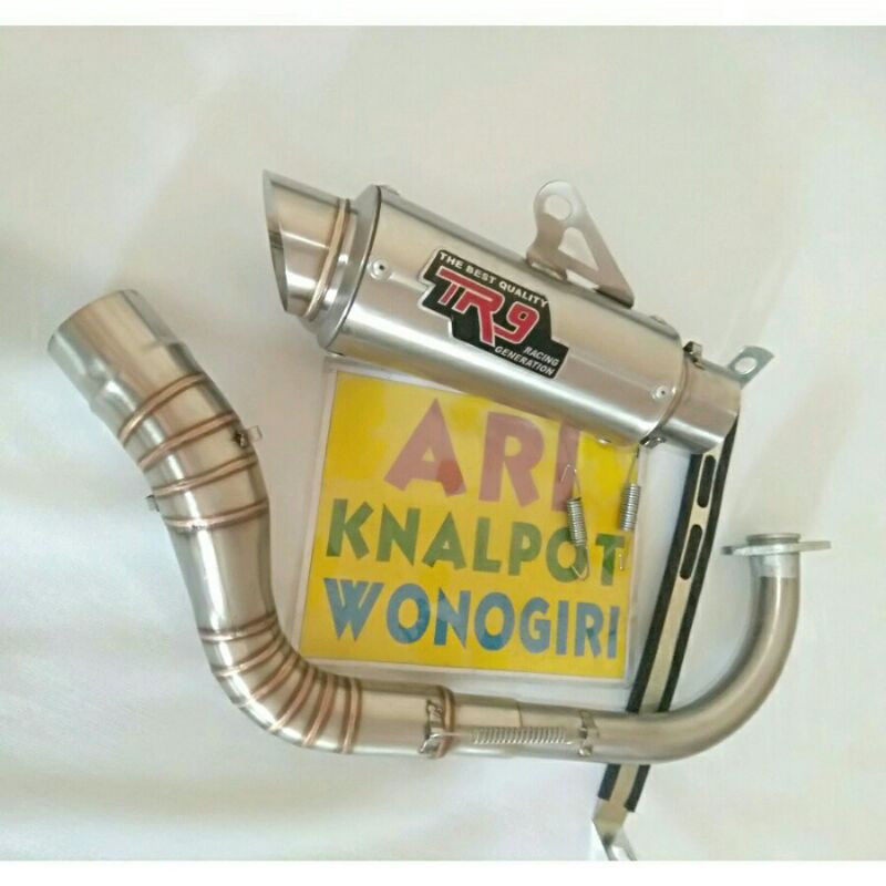 knalpot R9 stainless Metic Mio soul GT Beat Scoopy Genio Vario Beat Scoopy Genio Vario
