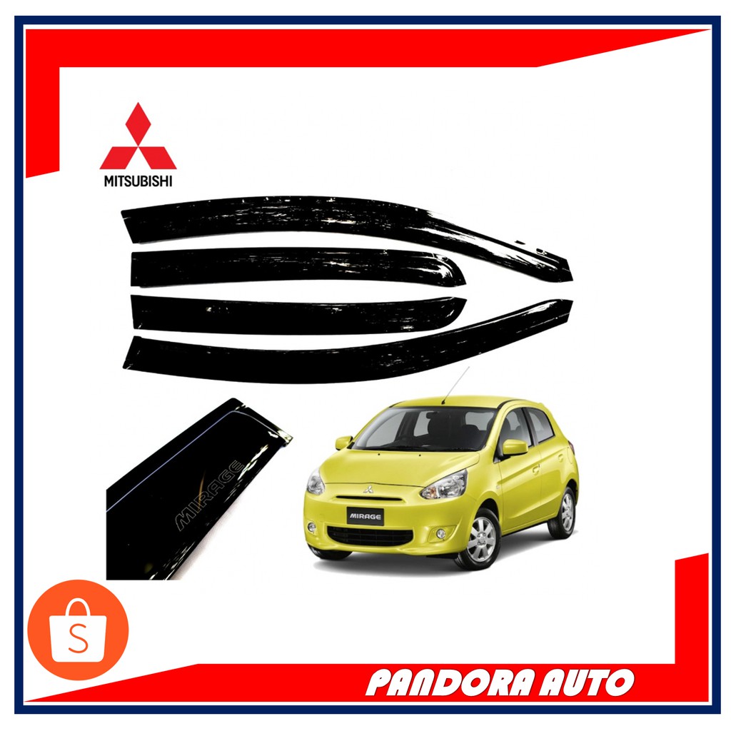 TALANG AIR MOBIL MITSUBISHI MIRAGE GEN 1 MODEL SLIM AKRILIK HITAM