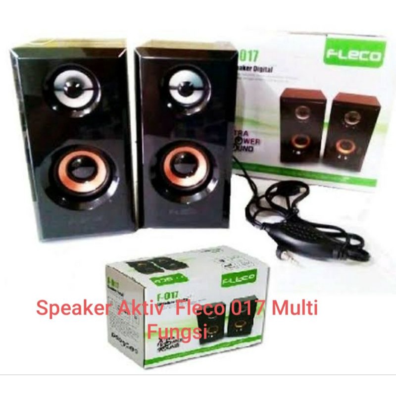 Speaker Aktif Fleco Bukan speaker bluetooth Handphone/ Laptop/PC Fleco F017