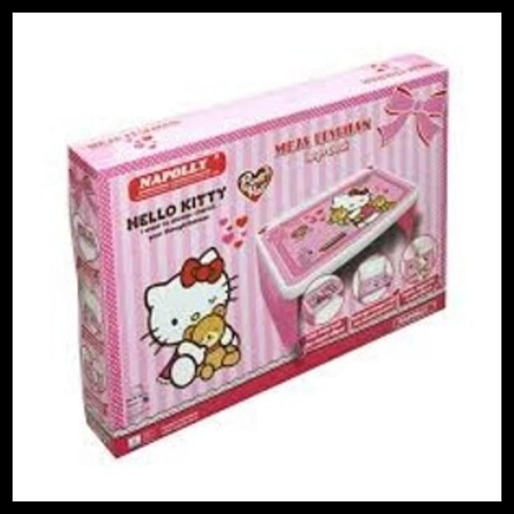 Meja Lipat Belajar Anak Lesehan Karakter Hello Kitty Pink Napolly