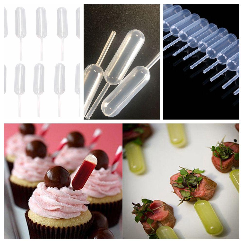 Solighter 50pcs/set Cupcake Baking Tools Pipet Pencet Plastik Coklat