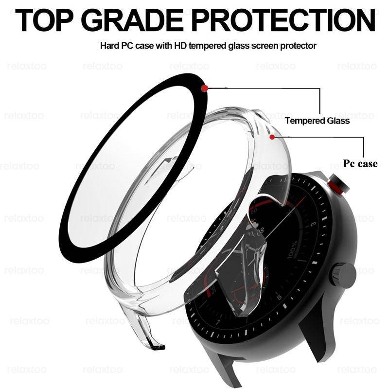 360° Casing Tempered Glass + Hard PC Shockproof 46mm Untuk Huawei GT 3 2 Pro 2e 42 46mm