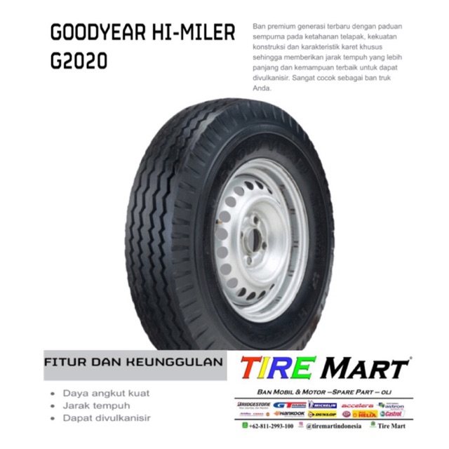 BAN TRUK GOODYEAR 750-16 14PR HI-MILLER