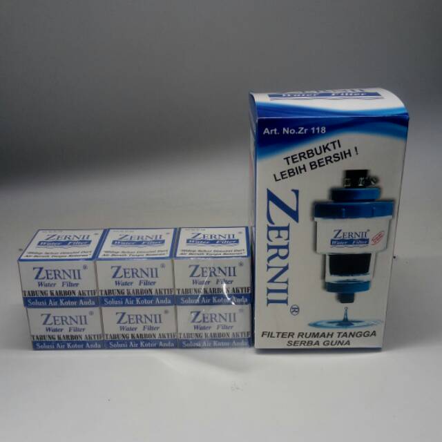 Filter Saringan Air Zernii 1 pcs + Refill Karbon 6 pcs