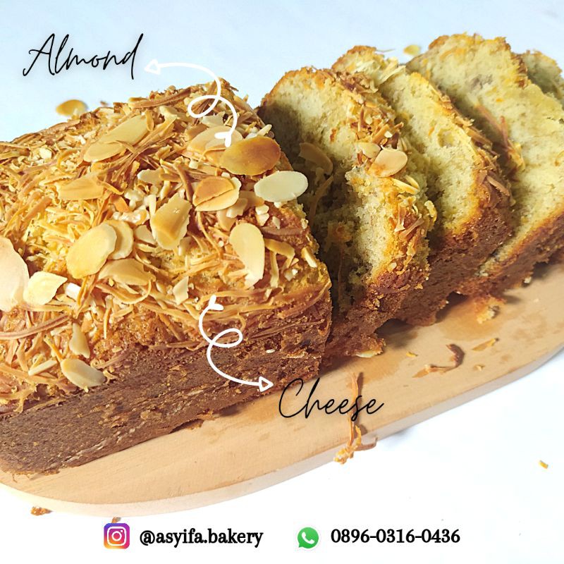 

Banana Cheese Almond (Bolu Pisang)