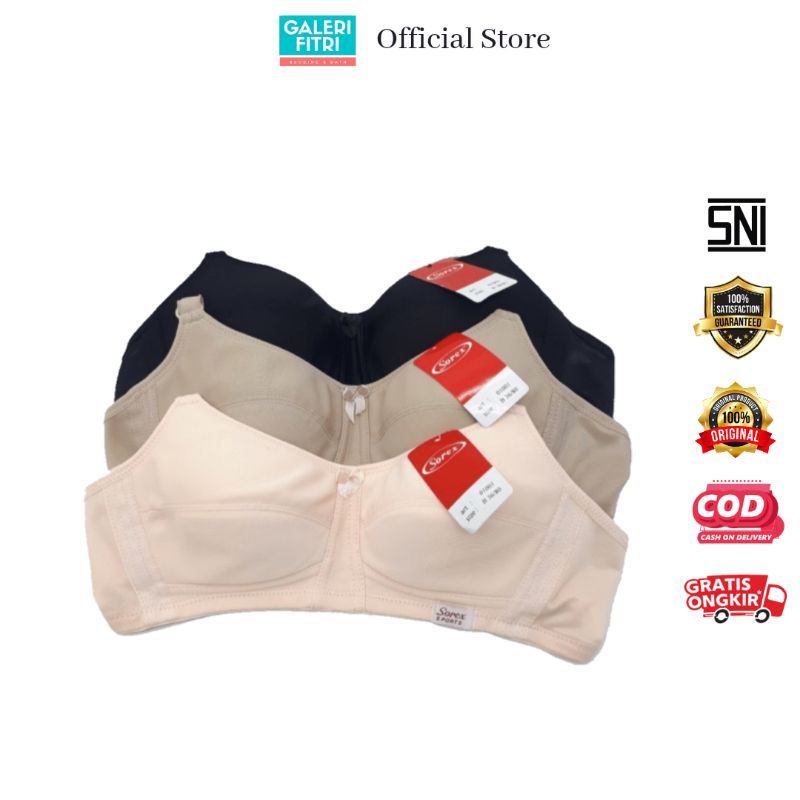 Bra Sorex 01001 - Bra Sorex - Bra Sport - Bra Sorex Busa - Bra Sorex Tanpa Kawat - Bra Sport Busa - 