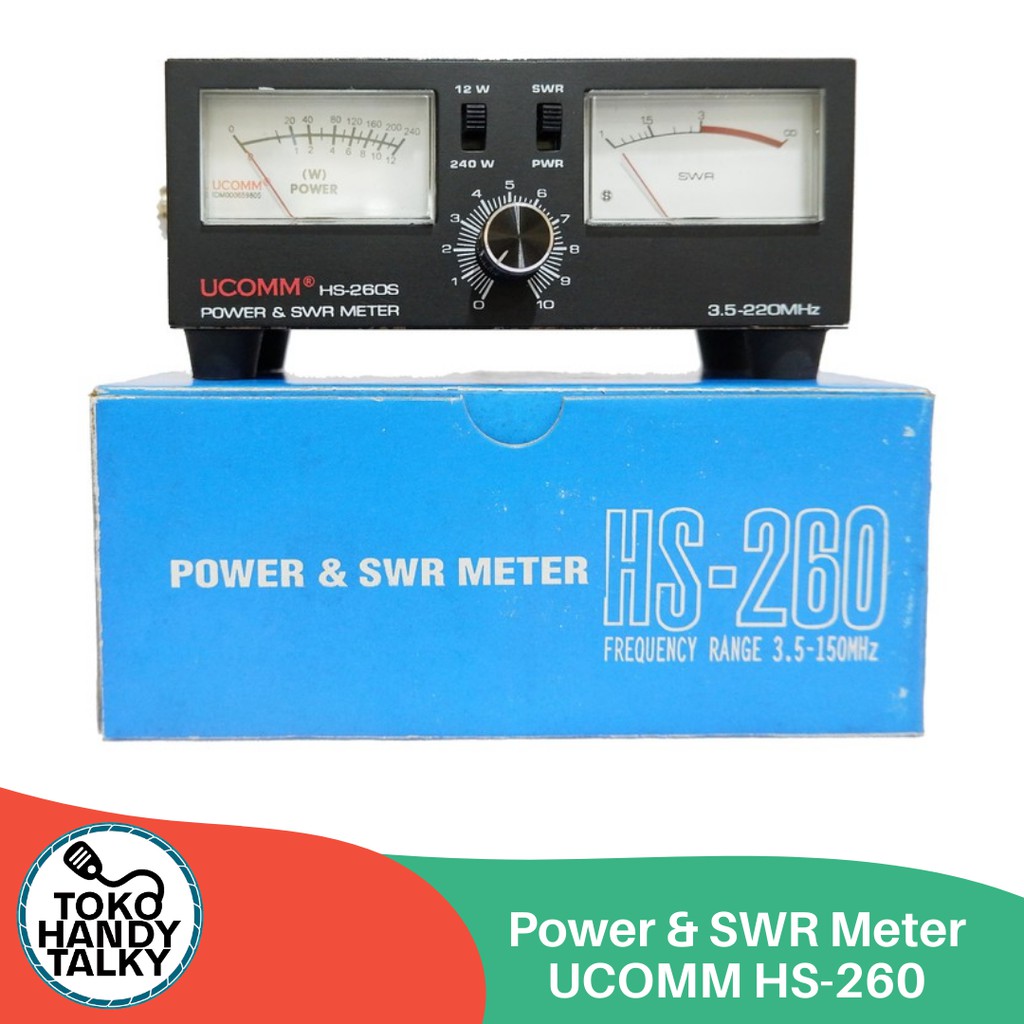 POWER &amp; SWR METER MALDOL HS-260 NEW