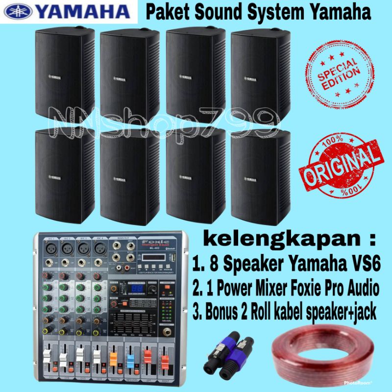 Paket Sound System Speaker Yamaha VS6 isi 8