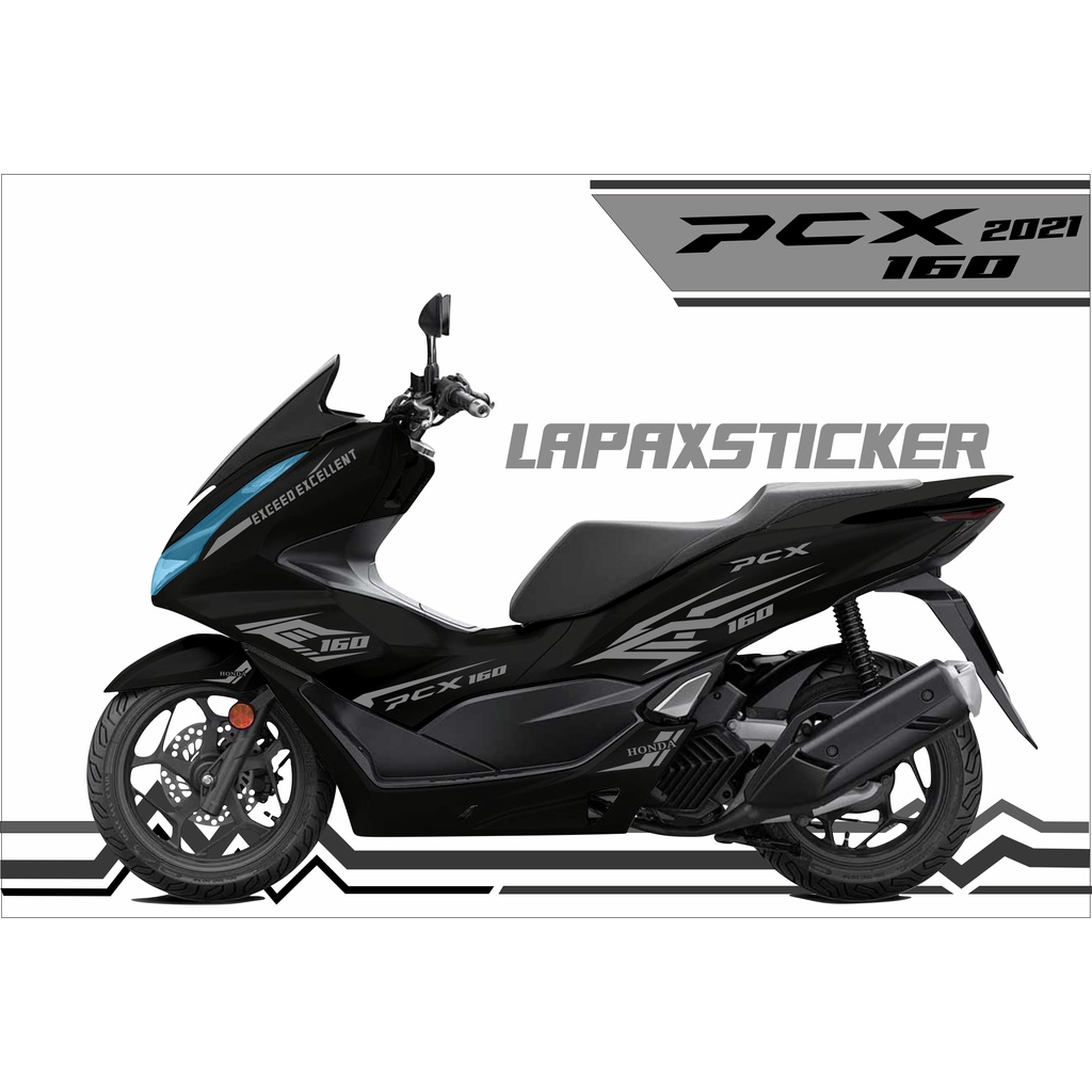 Stiker motor pcx 160 cutting sticker striping pcx 2021 new (2)