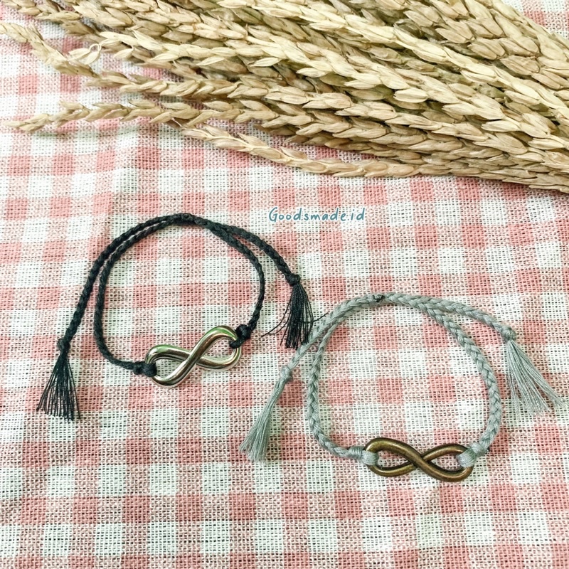 GELANG INFINITY TALI SERUT KEPANG