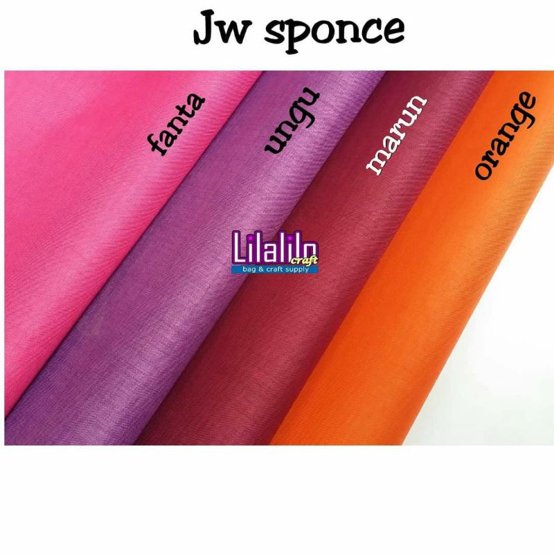 JW SPONCE / WATERPROOF POLOS / BAHAN TAS