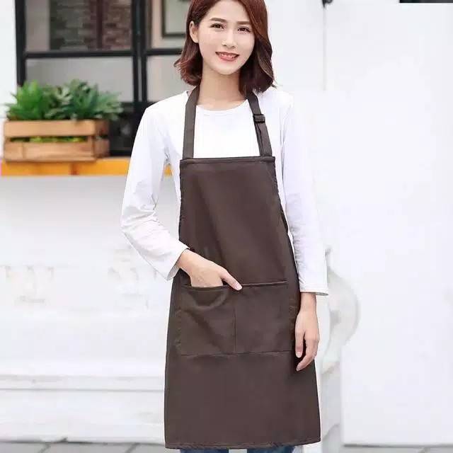 Celemek apron murah bahan drill