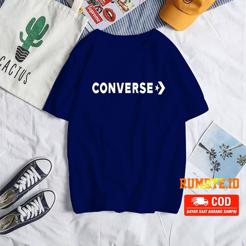 Kaos Pria dan Wanita CONVERSE Cotton 30s