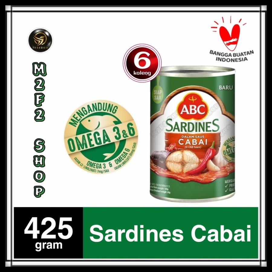 

Ikan Sarden ABC Sardines Dalam Saus Cabai - 425 gr (Kemasan 6 Pcs)