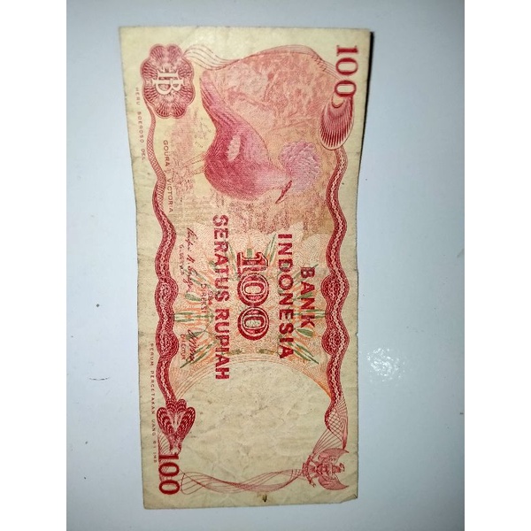UANG KERTAS 100 RUPIAH JAMAN DULU TAHUN 1984