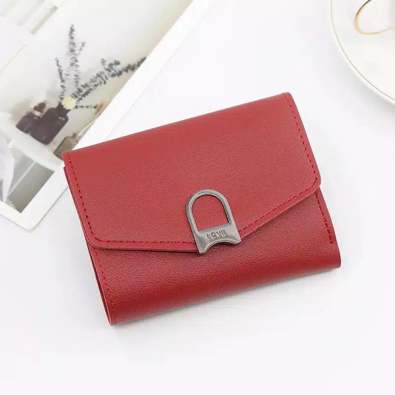 Dompet Fashion  Wanita KC180 dompet Lipat Impor Murah Cantik Real Pic# dompet cewek lipat mini