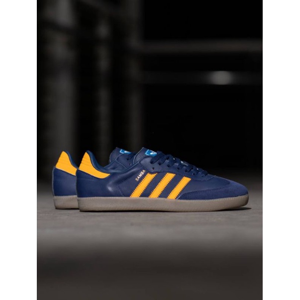 Promo Sepatu Adidas Samba Og Navy Orange Original