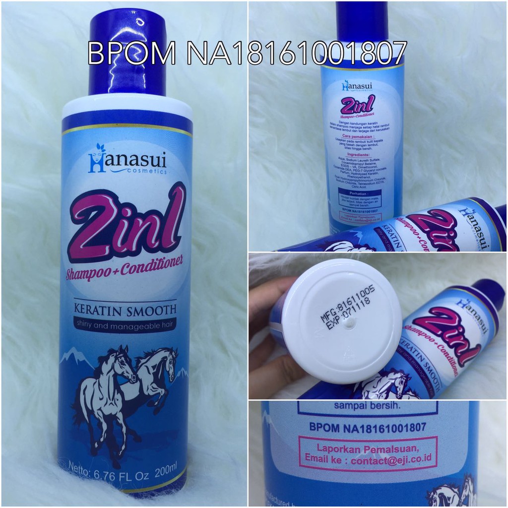 HANASUI SHAMPOO KUDA 2IN1 ORIGINAL / SHAMPOO KUDA / SHAMPO KUDA / BPOM