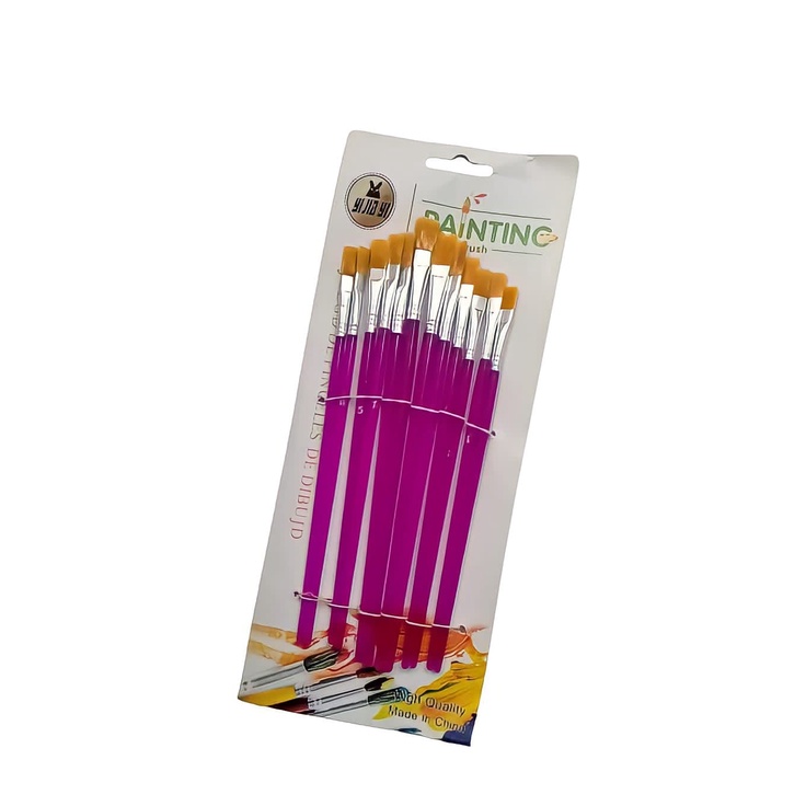 

KUAS LUKIS SET KUAS LUKIS ISI 12 SET PIPIH CAT AIR PAINT BRUSH