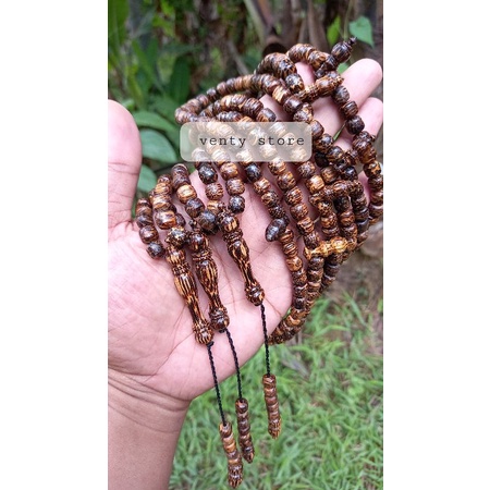 Tasbih kayu Liwung macan asli model tabung 8mm tasbih kayu bertuah liwung tasbih liwung macan tasbih