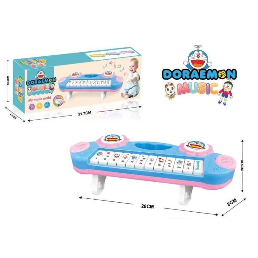 Mainan Anak Keyboard Piano Doraemon Music Piano Anak Mainan Edukasi