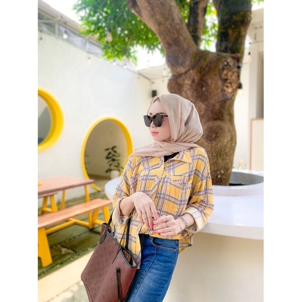 KEMEJA KOTAK CRINKLE