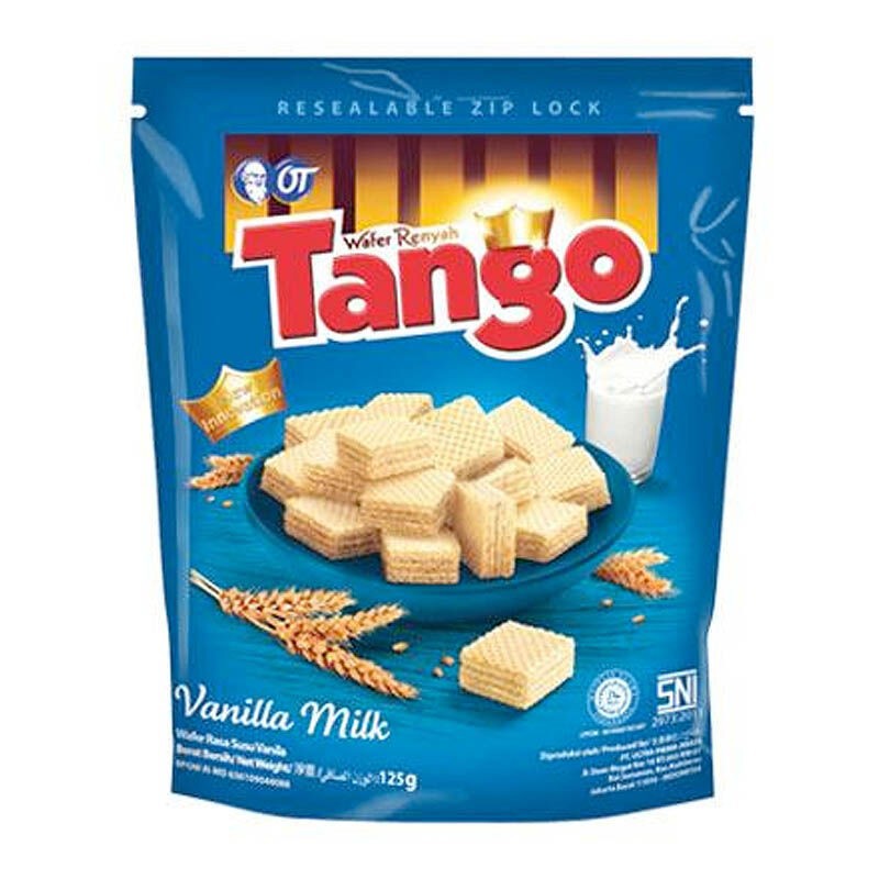 

Tango Wafer Vanila Pouch Biskuit Wafer 115gr