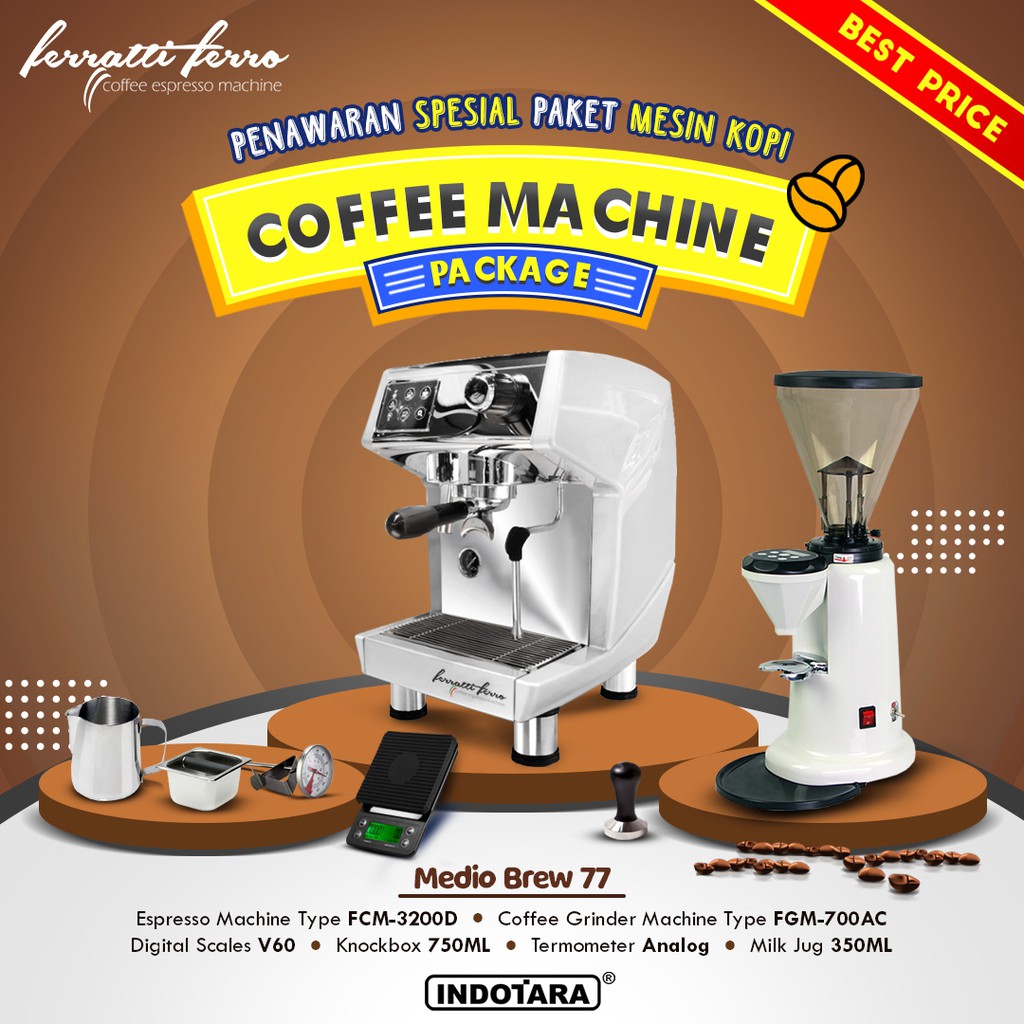 Paket Mesin Kopi Medio Brew 73 - 80