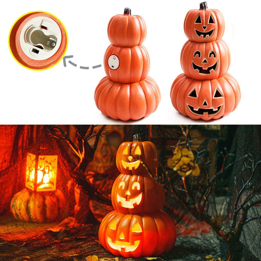 【 ELEGANT 】 Lampu Labu Kreatif Besar Belanja Untuk Rumah Pesta Hadiah DIY Ornamen Perlengkapan Pesta Dekorasi Halloween