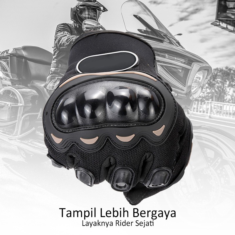 Mobeo Sarung Tangan Motor Pro Rider Sporty Batok Biker Gloves