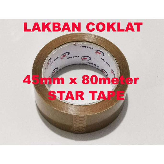 

Lakban Coklat 2 inch x 80meter merk STAR TAPE