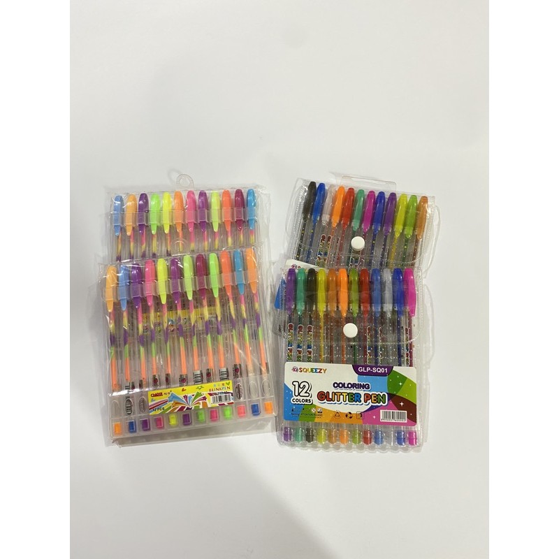 

PEN GLITTER PELANGI GEL 12WARNA