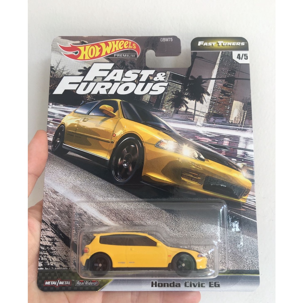 HOT WHEELS FAST FURIOUS FAST TUNERS - HOT WHEELS FAST & FURIOUS HONDA CIVIC EG PREMIUM - HOT WHEELS 