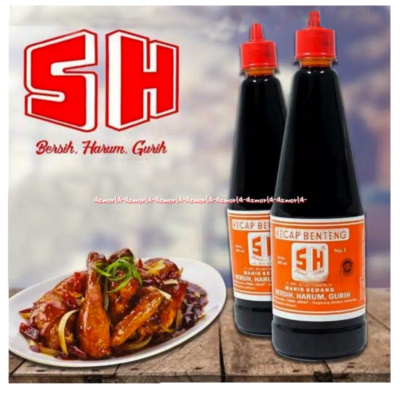 Kecap Benteng SH 300ml Manis Sedang Bersih Harum Gurih Kecap Merek Benteng Soy Sauce Ketchup Botol