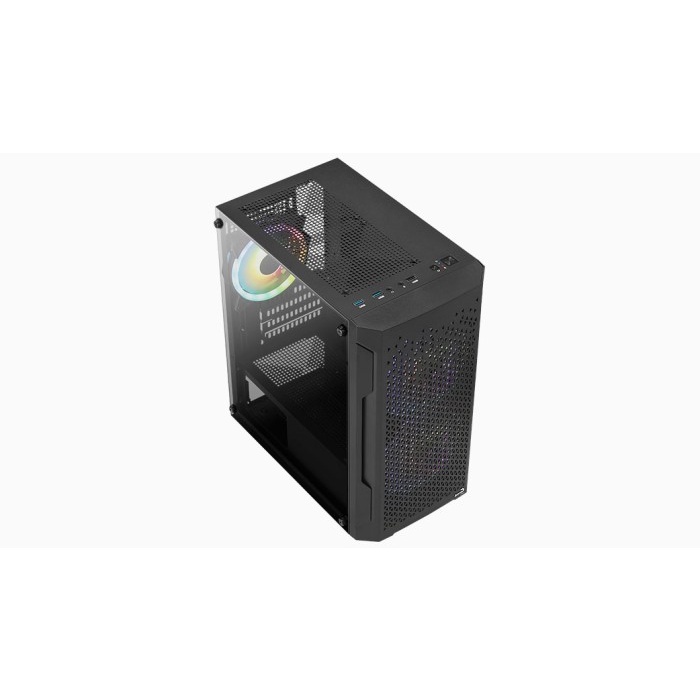 Case Aerocool Trinity Mini FRGB Black V2 | mATX | 3X RGB FAN