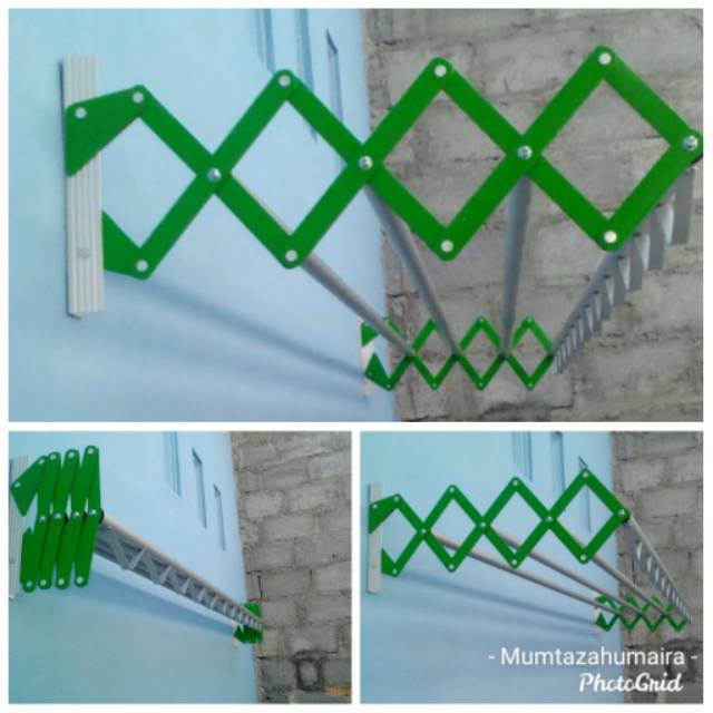 JD 120cm Jemuran Dinding Alumunium