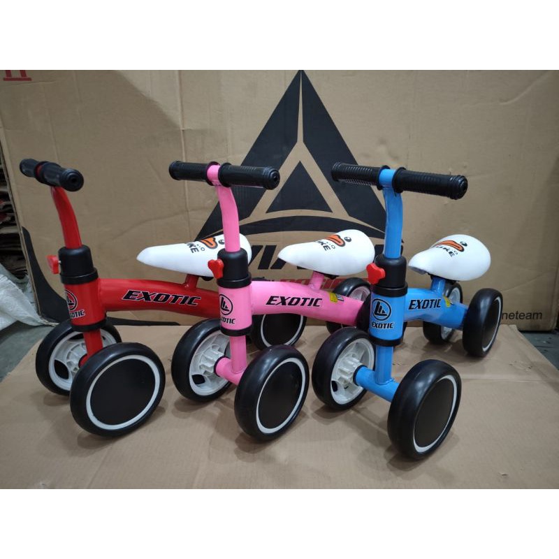 Mainan sepeda roda 4 anak balance bike Exotic ET-2008